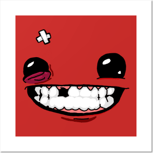 Super Meat Boy Face Posters and Art